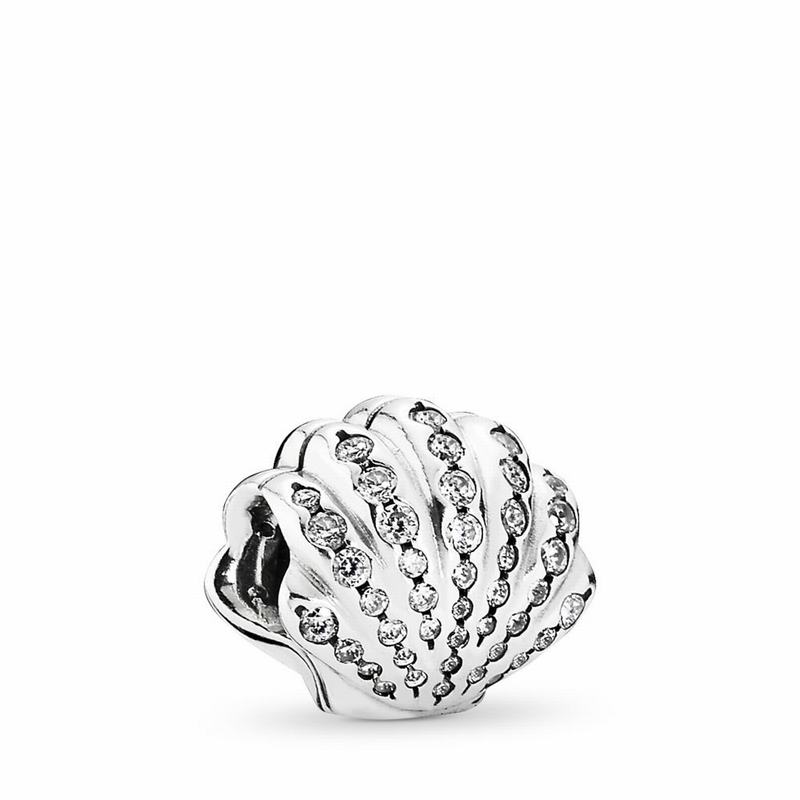 Pandora Disney Ariel's Shell Charm Outlet NZ, Sterling Silver (728036-QJX)